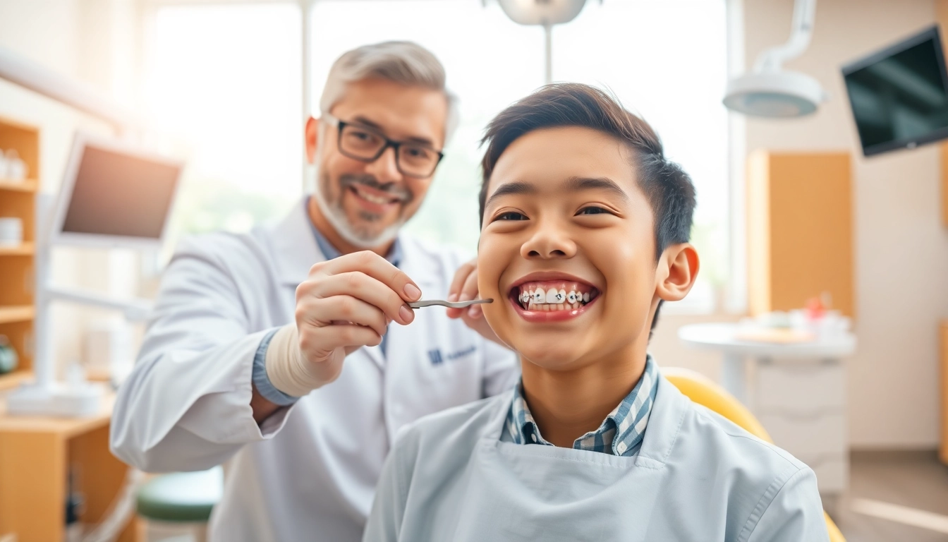 Adjusting braces Myrtle Beach at a friendly orthodontic office with a welcoming atmosphere.