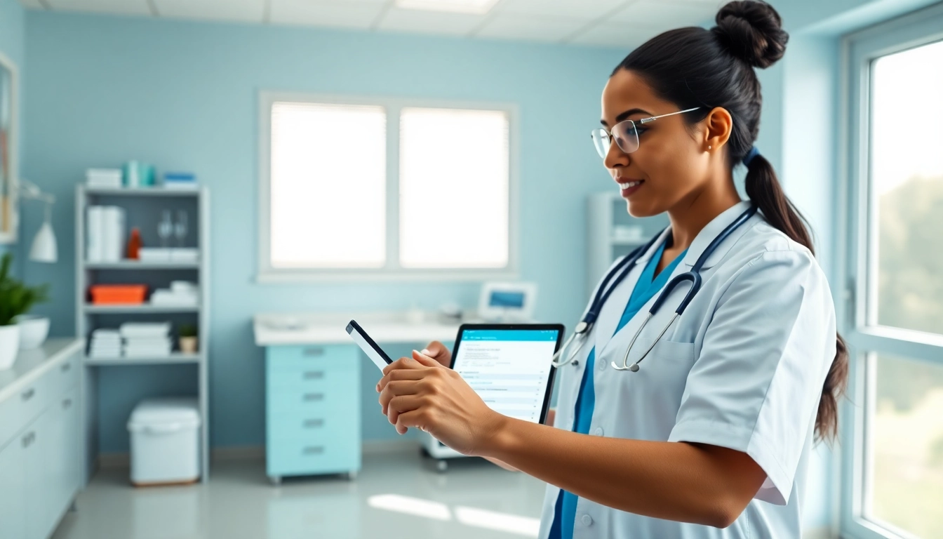 Engage with eprescribing platforms in a professional medical office setting.
