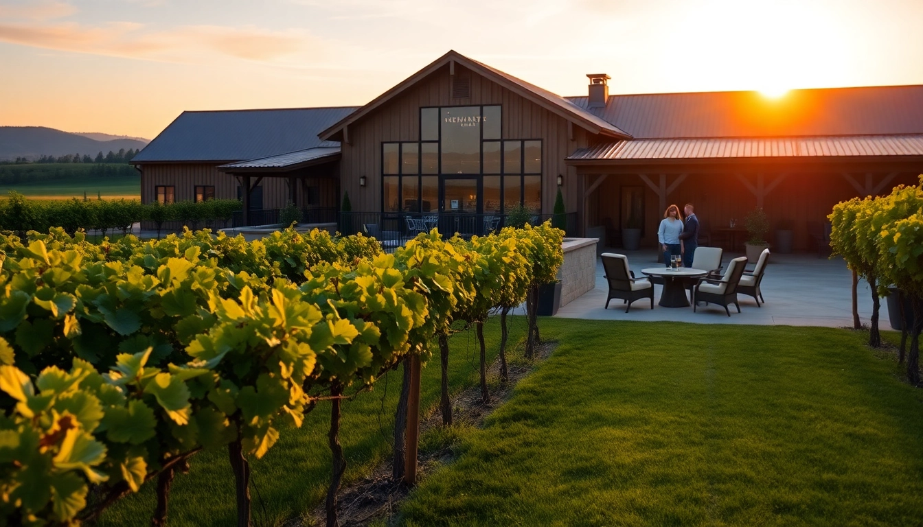 Enjoying wine tastings at the beautiful Sacramento Wineries with lush vineyard backdrop.